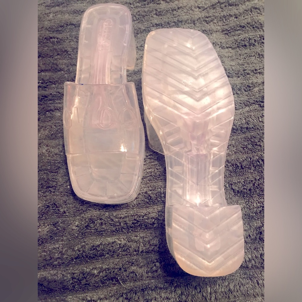 Gucci clear slides